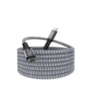 WRIARICH USB 4 Cable for Thunderbolt 4 Cable, USB4 Cable Supports 40Gbps Data Transfer / 240W Fast Charging / 8K@60Hz Video Compatible with All USB C Devices (5FT) WRIARICH USB 4 Cable for Thunderbolt 4 Cable, USB4 Cable Supports 40Gbps Data Transfer / 240W Fast Charging / 8K@60Hz Video Compatible with All USB C Devices (5FT)