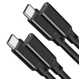 USB Type C Extension Cable 10FT 2Pack,USBC 3.1 Gen2 10Gbps 100w Female to Male Extended Adapter,Thunderbolt 3 Extender Cord Compatible for MacBook Pro,Surface,Quest Link and Mobile Phone,Dell XPS USB Type C Extension Cable 10FT 2Pack,USBC 3.1 Gen2 10Gbps 100w Female to Male Extended Adapter,Thunderbolt 3 Extender Cord Compatible for MacBook Pro,Surface,Quest Link and Mobile Phone,Dell XPS