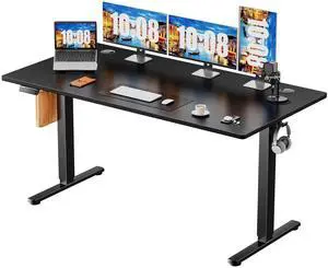 NEWBULIG 55x24 Inch Electric Standing Desk Height Adjustable, Sit Stand Computer Workstations Rising Lift PC Table Ergonomic Riser for Home Office Gaming Writing Student, Black NEWBULIG 55x24 Inch Electric Standing Desk Height Adjustable, Sit Stand Computer Workstations Rising Lift PC Table Ergonomic Riser for Home Office Gaming Writing Student, Black