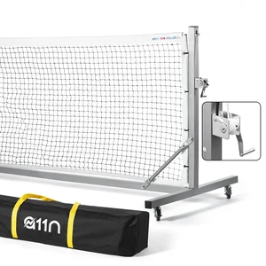A11N Sports Pro Pickleball Net with Wheels and Hand Winch, Tournament Regulation Size, Anti-Sag Design, Perfect for Outdoor Court & Indoor Gym Floor A11N Sports Pro Pickleball Net with Wheels and Hand Winch, Tournament Regulation Size, Anti-Sag Design, Perfect for Outdoor Court & Indoor Gym Floor
