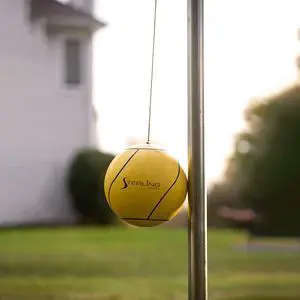 STERLING Sports Premium Tetherball Set Heavy Duty Tether Ball, Rope and Pole Set, 10-1/2' Tall for Outdoor Backyard STERLING Sports Premium Tetherball Set Heavy Duty Tether Ball, Rope and Pole Set, 10-1/2' Tall for Outdoor Backyard