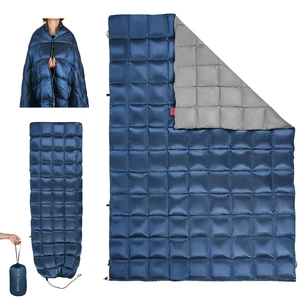 Down Camping Blanket, Lightweight Outdoor Travel Blanket, Puffy Sleeping Bag Blanket, Waterproof Packable Backpacking Quilt for Camping,Travel, Airplane,Hiking,Picnic, 55''x79'' (Blue) Down Camping Blanket, Lightweight Outdoor Travel Blanket, Puffy Sleeping Bag Blanket, Waterproof Packable Backpacking Quilt for Camping,Travel, Airplane,Hiking,Picnic, 55''x79'' (Blue)