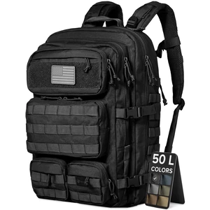 Backpack for Men and Women, 50L Military Tactical Backpack | Large Molle Rucksack, Heavy Duty, Bug out Backpack, for Work and Outdoors Backpack for Men and Women, 50L Military Tactical Backpack | Large Molle Rucksack, Heavy Duty, Bug out Backpack, for Work and Outdoors