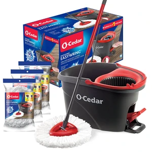 System Easy Wring Spin Mop & Bucket with 3 Extra Refills System Easy Wring Spin Mop & Bucket with 3 Extra Refills