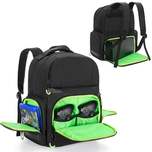 Carry Backpack Compatible with Xbox Series X/S Console | Carrying Case with Separate Storage Room for Console, Headset, Controllers, Multiple Pockets for Gaming Accessories Carry Backpack Compatible with Xbox Series X/S Console | Carrying Case with Separate Storage Room for Console, Headset, Controllers, Multiple Pockets for Gaming Accessories