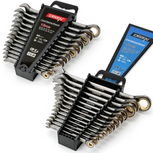 Ratcheting Wrenches Set 90 Tooth Fixd-Head with Nickel Plating 26 Pcs | Ratchet Wrenches Set 13pcs Metric(6-19MM) +13pcs SAE (1/4-13/16In) with Organizer Racks per Set, Cr-V, for DIY Holiday Gift Ratcheting Wrenches Set 90 Tooth Fixd-Head with Nickel Plating 26 Pcs | Ratchet Wrenches Set 13pcs Metric(6-19MM) +13pcs SAE (1/4-13/16In) with Organizer Racks per Set, Cr-V, for DIY Holiday Gift