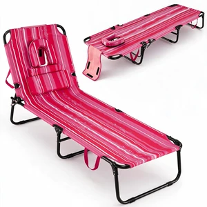 Tanning Chair, 330lbs Beach Lounge Chair with Face Hole | Adjust-and-Insert 4-Position Reclining with 3 Detachable Pillows, Portable Sunbathing Layout Chairs for Patio, Poolside Tanning Chair, 330lbs Beach Lounge Chair with Face Hole | Adjust-and-Insert 4-Position Reclining with 3 Detachable Pillows, Portable Sunbathing Layout Chairs for Patio, Poolside
