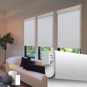 Motorized Automatic Blinds - Cordless Roller Shades with Remote Control, Smart Blinds (White, 23 x 72) Motorized Automatic Blinds - Cordless Roller Shades with Remote Control, Smart Blinds (White, 23 x 72)