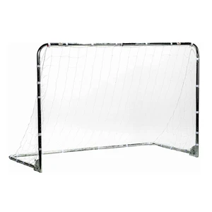 Quick-Setup Steel Soccer Goal - 4' x 6' - Silver | Backyard, Park + Tournament Practice, All-Weather Net, Includes Ground Stakes, Youth + Adult Training and Games Quick-Setup Steel Soccer Goal - 4' x 6' - Silver | Backyard, Park + Tournament Practice, All-Weather Net, Includes Ground Stakes, Youth + Adult Training and Games