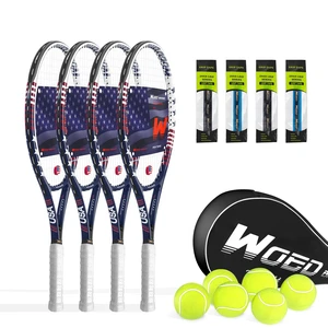 Tennis Rackets for Adults 27 Inch, 105 sq. in. Head Size, 4.25 in. Grip, 280g, Graphite & Carbon Fiber Frame, Includes Racket, Balls, Overgrips, Dampers, Bag Tennis Rackets for Adults 27 Inch, 105 sq. in. Head Size, 4.25 in. Grip, 280g, Graphite & Carbon Fiber Frame, Includes Racket, Balls, Overgrips, Dampers, Bag