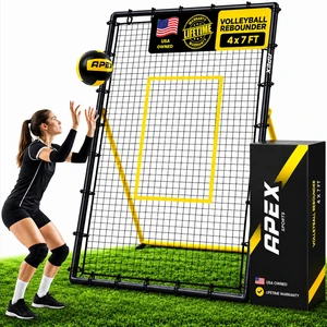 Volleyball Rebounder, Adjustable Angle 7x4 ft Bounce Back Net | Volleyball Training Equipment with Angle Customization for Practicing Volleying, Bumping, Spiking Durable & Portable Volleyball Rebounder, Adjustable Angle 7x4 ft Bounce Back Net | Volleyball Training Equipment with Angle Customization for Practicing Volleying, Bumping, Spiking Durable & Portable