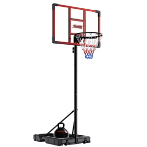 Portable Basketball Hoop 4.18.5FT Adjustable, 32" Shatterproof Backboard, Fillable Base with Weight Bag & Wheels, Outdoor Basketball Goal for Kids & Teens Backyard Driveway(Red) Portable Basketball Hoop 4.18.5FT Adjustable, 32" Shatterproof Backboard, Fillable Base with Weight Bag & Wheels, Outdoor Basketball Goal for Kids & Teens Backyard Driveway(Red)