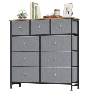 9 Drawer Dresser for Bedroom, Fabric Storage Drawer Unit | Closet Organizer with Wooden Top Steel Frame Chest of Drawers for Bedroom, Entryway, Dorm, Blue 9 Drawer Dresser for Bedroom, Fabric Storage Drawer Unit | Closet Organizer with Wooden Top Steel Frame Chest of Drawers for Bedroom, Entryway, Dorm, Blue