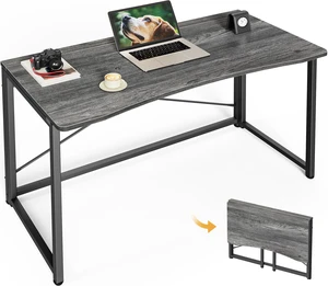 Folding Desk for Small Spaces, 39.4 Inch Foldable Computer Table | Easy Assembly, Small Writing Work Office Computer Desk, for Home Office, Study, Bedroom, Dorm, Space Saving, Grey Folding Desk for Small Spaces, 39.4 Inch Foldable Computer Table | Easy Assembly, Small Writing Work Office Computer Desk, for Home Office, Study, Bedroom, Dorm, Space Saving, Grey