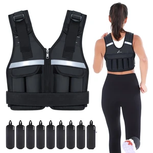 Adjustable Weighted Vest Weights: 2-18 lbs Washable Weight Vest for Walking 16 In 1 Fast Adjust Rucking Vest for Women and Men Home Gym Running Jogging Strength Training Vests Adjustable Weighted Vest Weights: 2-18 lbs Washable Weight Vest for Walking 16 In 1 Fast Adjust Rucking Vest for Women and Men Home Gym Running Jogging Strength Training Vests