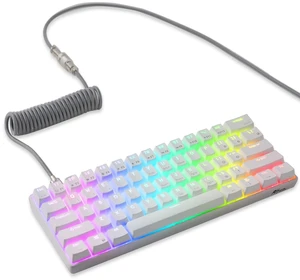 RK61 Wireless Mechanical Keyboard, 60% Percent RGB, White | 60% RGB Gaming Keyboard with Bluetooth/2.4GHz/Wired, Hot Swappable 61 Keys Ultra-Compact for Win/Mac/PC, Linear Red Switch RK61 Wireless Mechanical Keyboard, 60% Percent RGB, White | 60% RGB Gaming Keyboard with Bluetooth/2.4GHz/Wired, Hot Swappable 61 Keys Ultra-Compact for Win/Mac/PC, Linear Red Switch