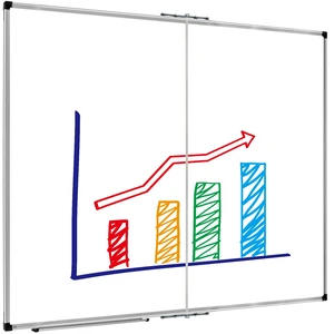 XBoard Magnetic Whiteboard 48 x 48 Inches Foldable | Dry Erase White Board with Aluminium Frame 4' x 4', Wall Mounted Folding Message Presentation Board XBoard Magnetic Whiteboard 48 x 48 Inches Foldable | Dry Erase White Board with Aluminium Frame 4' x 4', Wall Mounted Folding Message Presentation Board