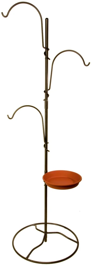 Yard Tree Bird Center, Outdoor Hanging Plant Stand, IYTBC-4 | Steel Plant Stand with Bird Batch Station, Steel Construction, Easy Installation, Functional and Decorative Outdoor Design Yard Tree Bird Center, Outdoor Hanging Plant Stand, IYTBC-4 | Steel Plant Stand with Bird Batch Station, Steel Construction, Easy Installation, Functional and Decorative Outdoor Design