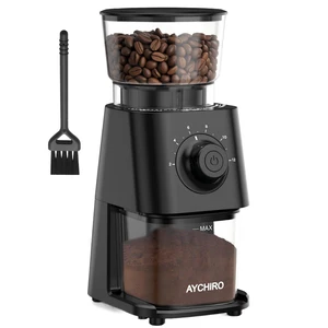 Coffee Grinder Electric, Coffee Beans Grinder for Home Use with 30 Grind Settings - 12 Cups Capacity for Espresso, Drip & Americano, Black Coffee Grinder Electric, Coffee Beans Grinder for Home Use with 30 Grind Settings - 12 Cups Capacity for Espresso, Drip & Americano, Black