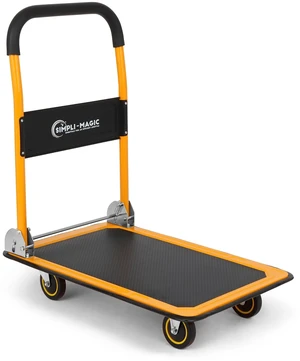 Push Cart Dolly, 330 LBS Foldable Moving Platform Hand Truck Easy Storage, 360 Degree Swivel Wheels Flat Bed Cart Push Cart Dolly, 330 LBS Foldable Moving Platform Hand Truck Easy Storage, 360 Degree Swivel Wheels Flat Bed Cart