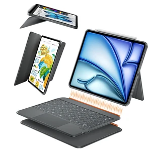 iPad Case with Keyboard Air 11 Inch M4 2026 M2/M3 A16 10th Gen Air 5/4 | Magnetic Detachable Case Keyboard, Adjustable Stand, Backlit Keys, Multiple Touchpad, Auto Sleep Wake, Gray Pro 11" 4/3/2/1 iPad Case with Keyboard Air 11 Inch M4 2026 M2/M3 A16 10th Gen Air 5/4 | Magnetic Detachable Case Keyboard, Adjustable Stand, Backlit Keys, Multiple Touchpad, Auto Sleep Wake, Gray Pro 11" 4/3/2/1