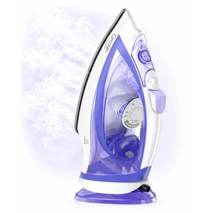 2-in-1 Cordless and Corded Steam Iron for Clothes, 1550W, Lavender | Rapid heating, auto shut-off, self-clean, anti-calc, 3 temperature settings, large water tank, for home ironing 2-in-1 Cordless and Corded Steam Iron for Clothes, 1550W, Lavender | Rapid heating, auto shut-off, self-clean, anti-calc, 3 temperature settings, large water tank, for home ironing