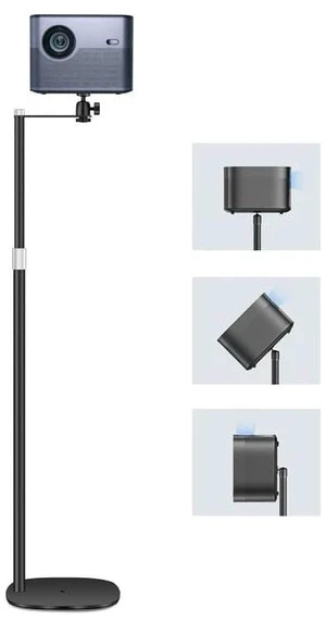 Projector Mount, Universal Projector Stand Height Adjustable 35" to 50" with 360° Angle Rotation, Space-Saving, Compatible with Projectors Vlog DVR Cameras, for Home Office Outdoor Movie Projector Mount, Universal Projector Stand Height Adjustable 35" to 50" with 360° Angle Rotation, Space-Saving, Compatible with Projectors Vlog DVR Cameras, for Home Office Outdoor Movie