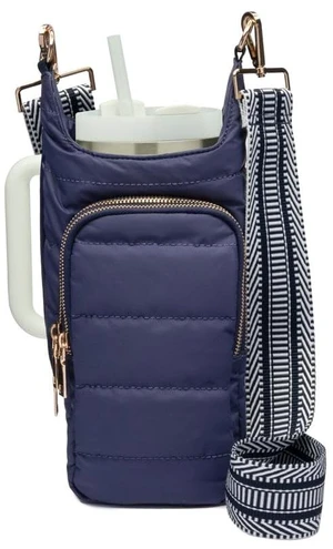 HydroBag HANDLE® 40 oz Tumbler Carrier with Strap & Phone Pocket | Quilted Crossbody Water Bottle Holder Bag with Zip Slot for Handled Cups Tumbler Holder with Strap, Gift for Women HydroBag HANDLE® 40 oz Tumbler Carrier with Strap & Phone Pocket | Quilted Crossbody Water Bottle Holder Bag with Zip Slot for Handled Cups Tumbler Holder with Strap, Gift for Women