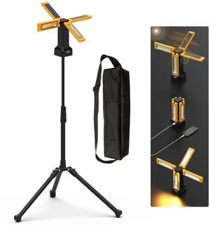 13200mAh Rechargeable Solar Work Light,IPX4 Waterproof with Folding Stand Support and Portable Carrying Bag, 8000 Lumen Stepless Dimmable, 4 Lighting Modes, White/Warm/Warm White (Standard) 13200mAh Rechargeable Solar Work Light,IPX4 Waterproof with Folding Stand Support and Portable Carrying Bag, 8000 Lumen Stepless Dimmable, 4 Lighting Modes, White/Warm/Warm White (Standard)