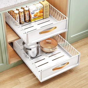Pull out Cabinet Organizer,Heavy Duty Slide out Pantry Shelves Drawer Storage with Adhesive Nano Film,Sliding Mesh Cabinet Basket with Handle for Kitchen, Bathroom, Home, 13.8"W X 21"D X 6.2"H,White Pull out Cabinet Organizer,Heavy Duty Slide out Pantry Shelves Drawer Storage with Adhesive Nano Film,Sliding Mesh Cabinet Basket with Handle for Kitchen, Bathroom, Home, 13.8"W X 21"D X 6.2"H,White