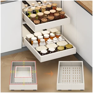 2Pc Pull out Cabinet Organizer,11"-16"W,17"-24"D,Expandable | No Drill,Adjustable,Roll out Drawers,Adhesive Sliding Drawers,Slide out Shelves for Cabinets Without Lip,Kitchen,Pantry,White 2Pc Pull out Cabinet Organizer,11"-16"W,17"-24"D,Expandable | No Drill,Adjustable,Roll out Drawers,Adhesive Sliding Drawers,Slide out Shelves for Cabinets Without Lip,Kitchen,Pantry,White
