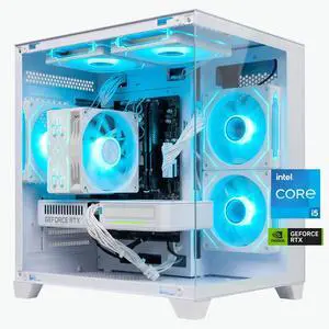 ALCPOK X1 Gaming Desktop PC Intel Core i5-14400F, GeForce RTX 5060 8GB, 32GB DDR4 3200MHz RAM, 1TB NVMe SSD, Wi-Fi 6E, Windows 11 Home ALCPOK X1 Gaming Desktop PC Intel Core i5-14400F, GeForce RTX 5060 8GB, 32GB DDR4 3200MHz RAM, 1TB NVMe SSD, Wi-Fi 6E, Windows 11 Home