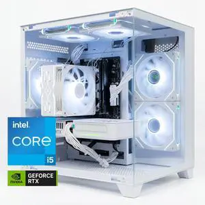 ALCPOK X1 Gaming Desktop PC Intel Core i5-14400F, GeForce RTX 5060 8GB, 32GB DDR4 3200MHz RAM, 1TB NVMe SSD, Wi-Fi 6E, Windows 11 Home ALCPOK X1 Gaming Desktop PC Intel Core i5-14400F, GeForce RTX 5060 8GB, 32GB DDR4 3200MHz RAM, 1TB NVMe SSD, Wi-Fi 6E, Windows 11 Home