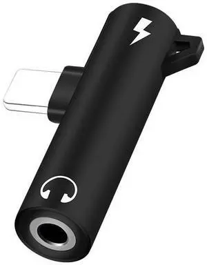 SOEWIOU 3.5mm to Lightning Headphone Adapter, Audio Converter for iPhone X/12/13, Black SOEWIOU 3.5mm to Lightning Headphone Adapter, Audio Converter for iPhone X/12/13, Black