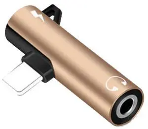 SOEWIOU 3.5mm to Lightning Headphone Adapter, Audio Converter for iPhone X/12/13, Gold SOEWIOU 3.5mm to Lightning Headphone Adapter, Audio Converter for iPhone X/12/13, Gold