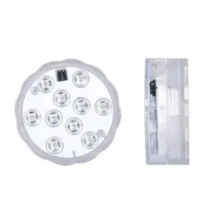 SOEWIOU 10 LED Submersible Pool Light, Waterproof Underwater LED Light with 24/28-Key Remote Control, RGB Color Changing Accent Light for Pool, Hot Tub, Aquarium, Vase, Pond & Party Decor SOEWIOU 10 LED Submersible Pool Light, Waterproof Underwater LED Light with 24/28-Key Remote Control, RGB Color Changing Accent Light for Pool, Hot Tub, Aquarium, Vase, Pond & Party Decor