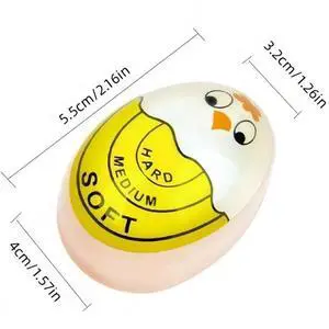 SOEWIOU Egg Timer Color Changing Heat Sensitive Egg Timer, Soft/Medium/Hard Boiled Egg Cooker Indicator, Kitchen Cooking Tool Resin Creative Egg Doneness Monitor SOEWIOU Egg Timer Color Changing Heat Sensitive Egg Timer, Soft/Medium/Hard Boiled Egg Cooker Indicator, Kitchen Cooking Tool Resin Creative Egg Doneness Monitor