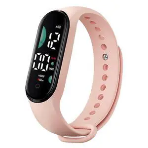 SOEWIOU Kids LED Digital Watch, Touch Control Electronic Wrist Watch, Waterproof Candy Color Silicone Strap Watch for Boys, Girls, Students & Everyday Wear, Beige SOEWIOU Kids LED Digital Watch, Touch Control Electronic Wrist Watch, Waterproof Candy Color Silicone Strap Watch for Boys, Girls, Students & Everyday Wear, Beige