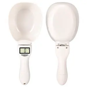 SOEWIOU Digital Measuring Spoon Scale, Battery Powered Electronic Kitchen Spoon Scale, 800g x 1g Precision Food Scale with Large Measuring Spoon for Baking, Coffee, Milk Powder, Spices & Pet Food, Whi SOEWIOU Digital Measuring Spoon Scale, Battery Powered Electronic Kitchen Spoon Scale, 800g x 1g Precision Food Scale with Large Measuring Spoon for Baking, Coffee, Milk Powder, Spices & Pet Food, Whi