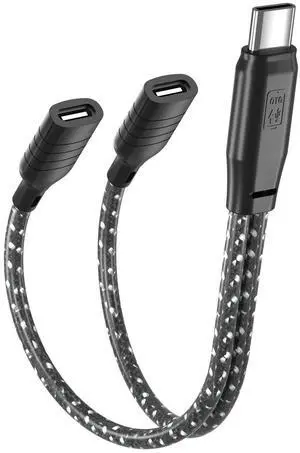 SOEWIOU USB-C to Dual USB-C Audio Adapter, OTG Digital Audio Converter Cable with Charging Support, USB-C Splitter for Wireless Lavalier Microphones, USB-C Earphones, Smartphones & Tablets SOEWIOU USB-C to Dual USB-C Audio Adapter, OTG Digital Audio Converter Cable with Charging Support, USB-C Splitter for Wireless Lavalier Microphones, USB-C Earphones, Smartphones & Tablets