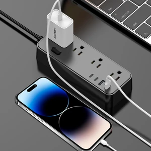 SOEWIOU Power Strip Surge Protector with 3 AC Outlets, 2 USB-C & 1 USB-A Ports, Multi Outlet Desktop Charging Station for Home Office Travel SOEWIOU Power Strip Surge Protector with 3 AC Outlets, 2 USB-C & 1 USB-A Ports, Multi Outlet Desktop Charging Station for Home Office Travel