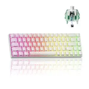 x XVX HE68 Pro Rapid Trigger Keyboard 60% Percent,Hall Effect Keyboard with Gateron Magnetic Jade Pro Switch,CNC Aluminum Frame Topographic Custom Mechanical Key Board for PC/Laptop/Xbox/PS4/PS5,White x XVX HE68 Pro Rapid Trigger Keyboard 60% Percent,Hall Effect Keyboard with Gateron Magnetic Jade Pro Switch,CNC Aluminum Frame Topographic Custom Mechanical Key Board for PC/Laptop/Xbox/PS4/PS5,White