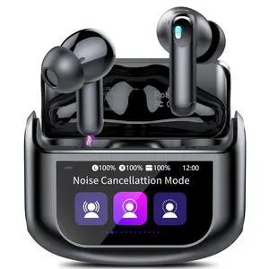 Wireless Earbuds, Bluetooth 5.4 Headphones Multi-Function Touch Screen | with 5 EQ Modes, 48H Ear Buds Bass Stereo with ANC Noise Cancelling/Transparency Mode, IPX7 Bluetooth Earbuds for Android/iOS Wireless Earbuds, Bluetooth 5.4 Headphones Multi-Function Touch Screen | with 5 EQ Modes, 48H Ear Buds Bass Stereo with ANC Noise Cancelling/Transparency Mode, IPX7 Bluetooth Earbuds for Android/iOS