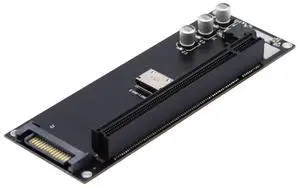 ChenYang Oculink SFF-8611/8612 to PCI-E 4.0 16X PCI Express Expansion Card Adapter with Extra SATA Power for External Graphics Card & SSD ChenYang Oculink SFF-8611/8612 to PCI-E 4.0 16X PCI Express Expansion Card Adapter with Extra SATA Power for External Graphics Card & SSD