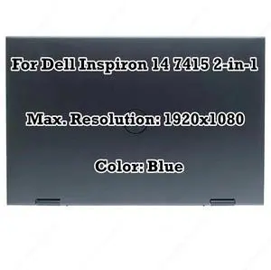 14 for Dell Inspiron 14 7415 2-in-1 FHD 1920x1080 30pin LCD LED Touch Screen Glossy Digitizer LCD Display Complete Replacement (Blue) 14 for Dell Inspiron 14 7415 2-in-1 FHD 1920x1080 30pin LCD LED Touch Screen Glossy Digitizer LCD Display Complete Replacement (Blue)