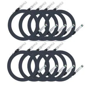 ipolex 10G SFP+ Twinax Cable, Direct Attach Copper(DAC) Passive Cable, 3m (9.84ft), for Cisco SFP-H10GB-CU3M, Meraki, Ubiquiti, Mikrotik, Intel, Fortinet, Netgear, D-Link, Supermicro, TP-Link, 10 Pack ipolex 10G SFP+ Twinax Cable, Direct Attach Copper(DAC) Passive Cable, 3m (9.84ft), for Cisco SFP-H10GB-CU3M, Meraki, Ubiquiti, Mikrotik, Intel, Fortinet, Netgear, D-Link, Supermicro, TP-Link, 10 Pack