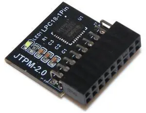 TPM 2.0 Module 18-Pin (2x9, 2.0mm Pitch) Encryption Security Module for ASRock Motherboards ^^ LPC Header ^^ Supports Windows 11 TPM Upgrade TPM 2.0 Module 18-Pin (2x9, 2.0mm Pitch) Encryption Security Module for ASRock Motherboards ^^ LPC Header ^^ Supports Windows 11 TPM Upgrade