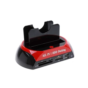 Multifunctional Hard Disk Base 2.5/3.5 inch IDE/SATA Mobile Hard Disk Base Dual-bay HDD Docking Station US Plug Multifunctional Hard Disk Base 2.5/3.5 inch IDE/SATA Mobile Hard Disk Base Dual-bay HDD Docking Station US Plug
