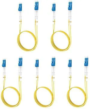 Yonwide Single Mode Fiber Lc to Lc 3m (9.84 ft) 5 Pack, OS2 Single Mode Patch Cable Duplex, Singlemode Fiber Optic Cable, LSZH SM Fiber, Yellow SMF 3 Meter Yonwide Single Mode Fiber Lc to Lc 3m (9.84 ft) 5 Pack, OS2 Single Mode Patch Cable Duplex, Singlemode Fiber Optic Cable, LSZH SM Fiber, Yellow SMF 3 Meter