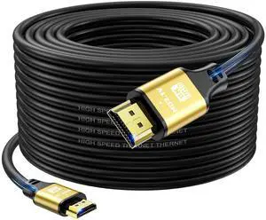 jojobnj HDMI Cable 75ft, 4K@60Hz, 18Gbps High Speed HDMI 2.0 Cord, Ultra HD,Ethernet Audio Return,Video 4K,1080p,3D,Arc, HDR Compatible with Xbox,PS5/PS4,HDTV,Laptop ect(Gold) jojobnj HDMI Cable 75ft, 4K@60Hz, 18Gbps High Speed HDMI 2.0 Cord, Ultra HD,Ethernet Audio Return,Video 4K,1080p,3D,Arc, HDR Compatible with Xbox,PS5/PS4,HDTV,Laptop ect(Gold)